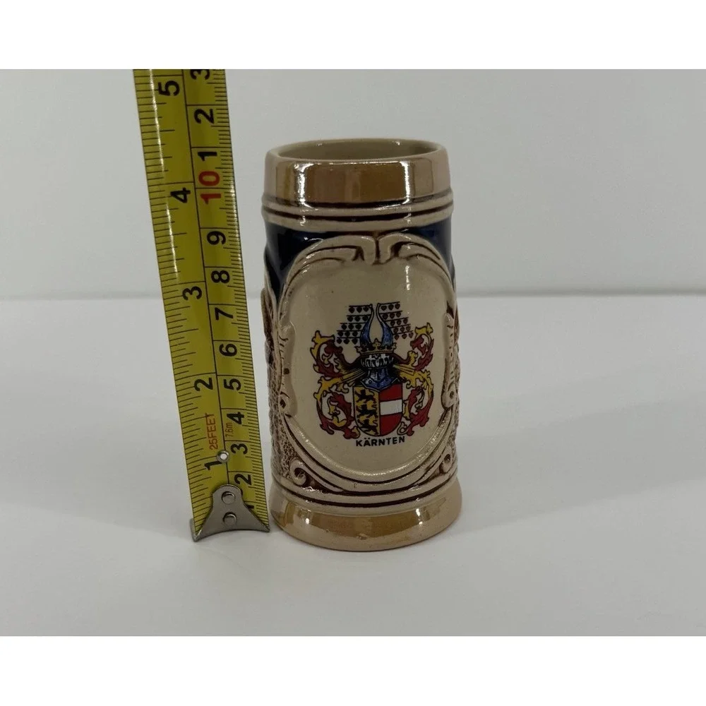 Antique Vintage German Karnten Austria King 700 mini Beer Stein 4